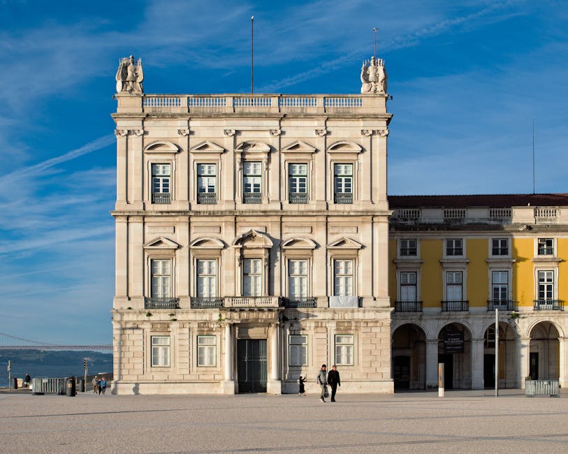 Rechtbankgebouw aan Praça do Comércio in Coimbra