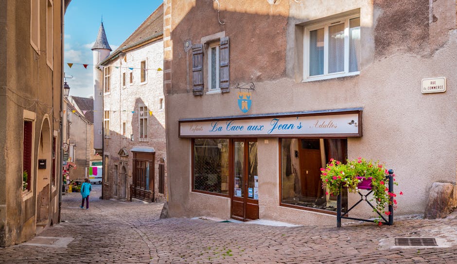 Smalle ambachtsstraat in Genève met ateliers