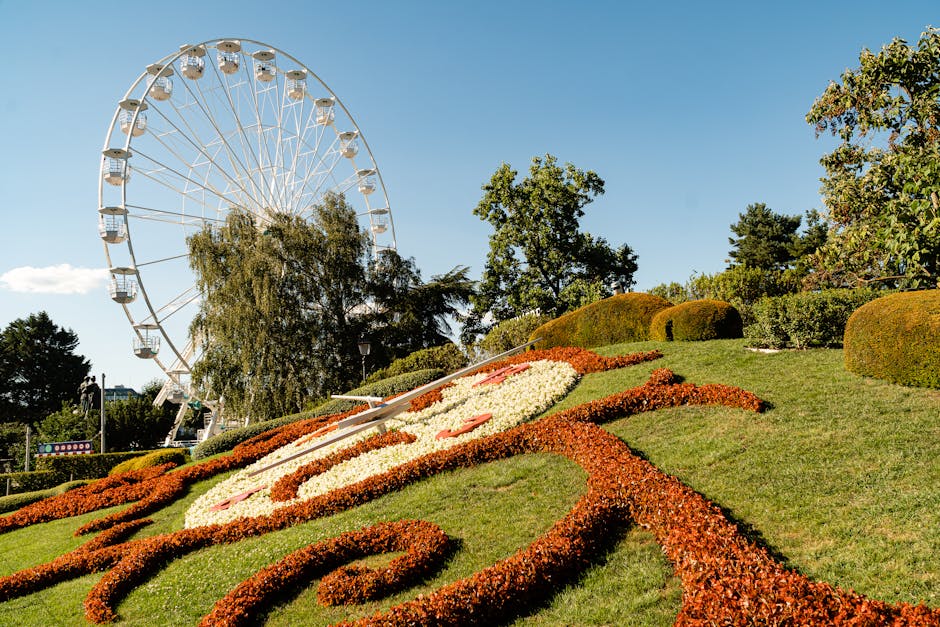 Flower Clock in the English Garden