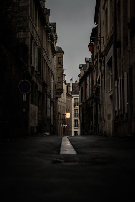Narrow alley in Geneva