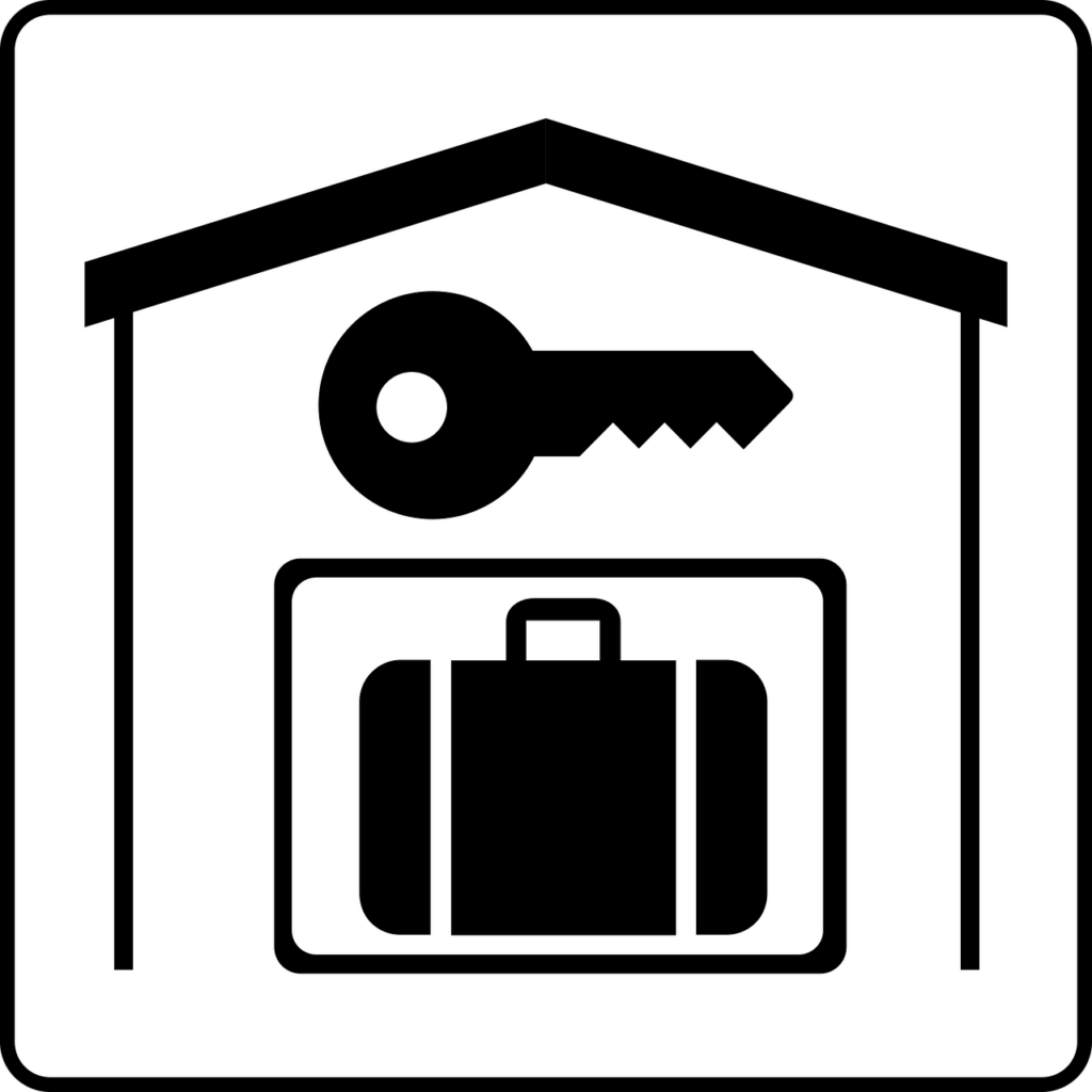 Backpackers storing luggage in hostel lockers in Zurich