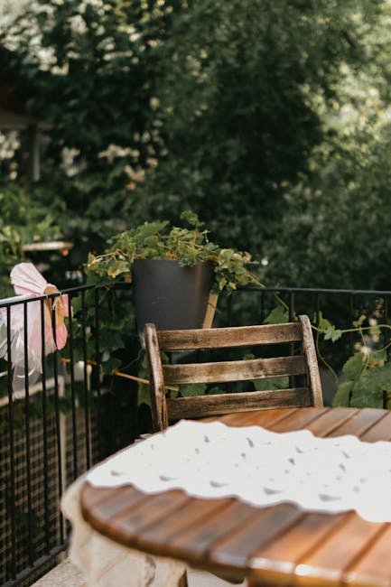 Sunlit garden terrace for guest breakfast in Zurich