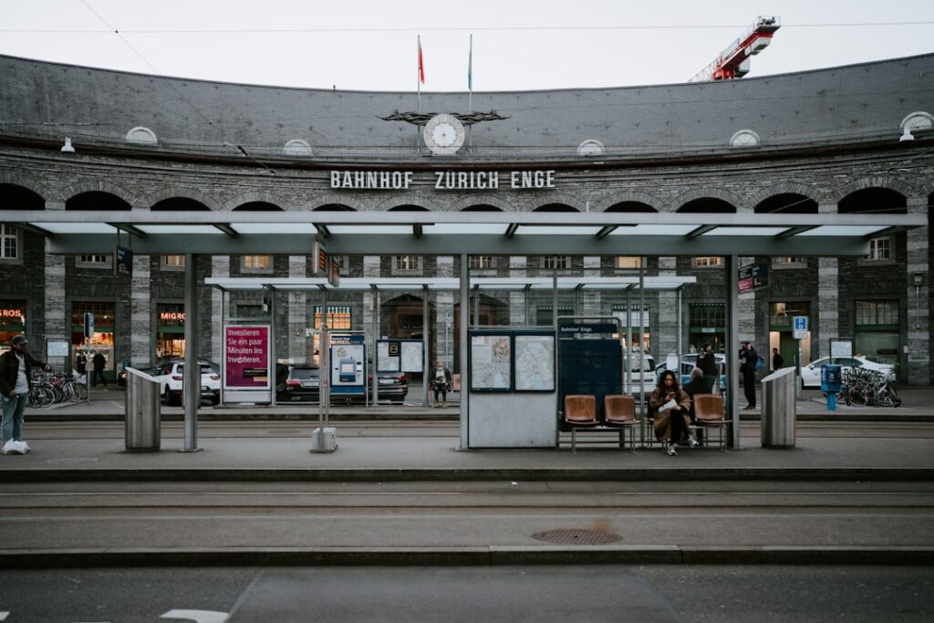 Vooraanzicht van Zürich Hauptbahnhof