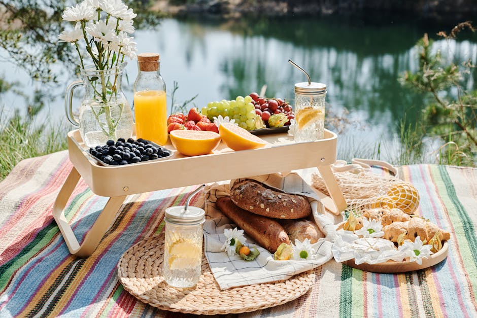 Vegan picknickbox met ambachtelijk brood