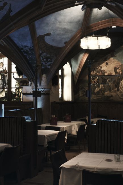 Wnętrze restauracji Zunfthaus Pfistern w Lucernie