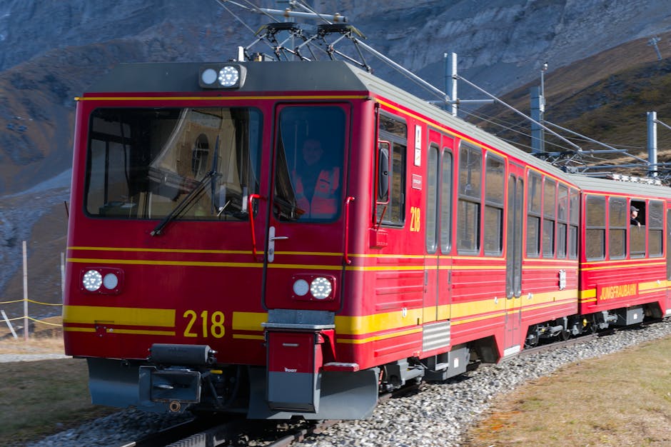 Alpine train at Kleine Scheidegg